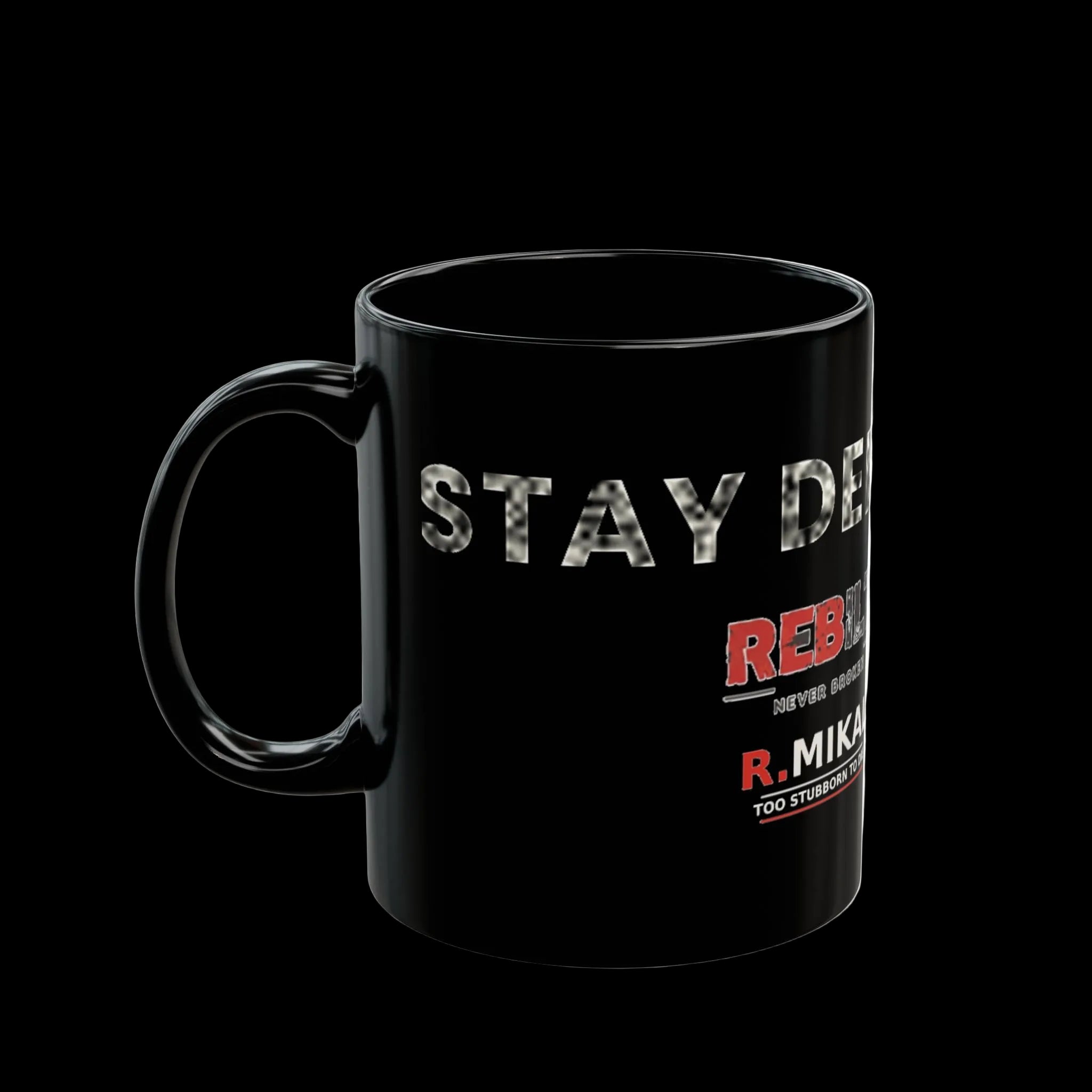 REBILT "STAY DEFIANT" Black Mug (11oz, 15oz)