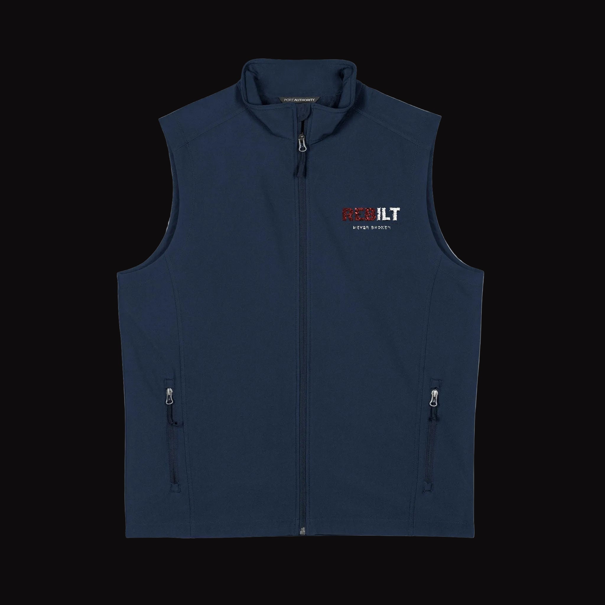 REBILT Men's Embroidered Soft Shell Vest