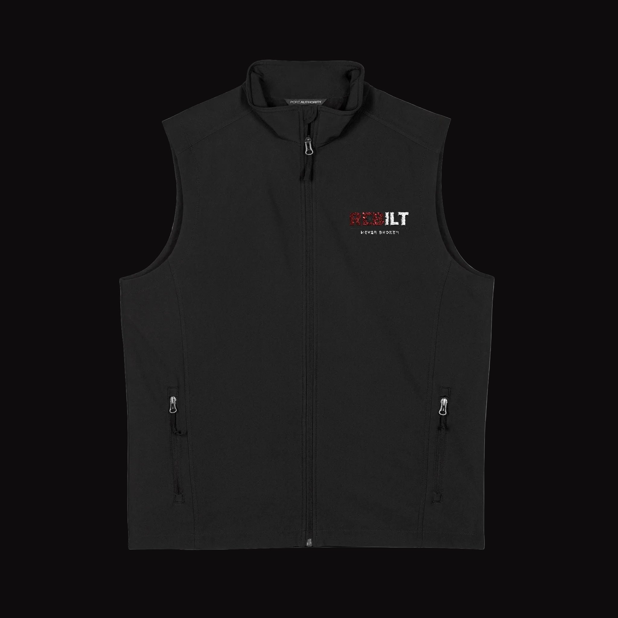 REBILT Men's Embroidered Soft Shell Vest
