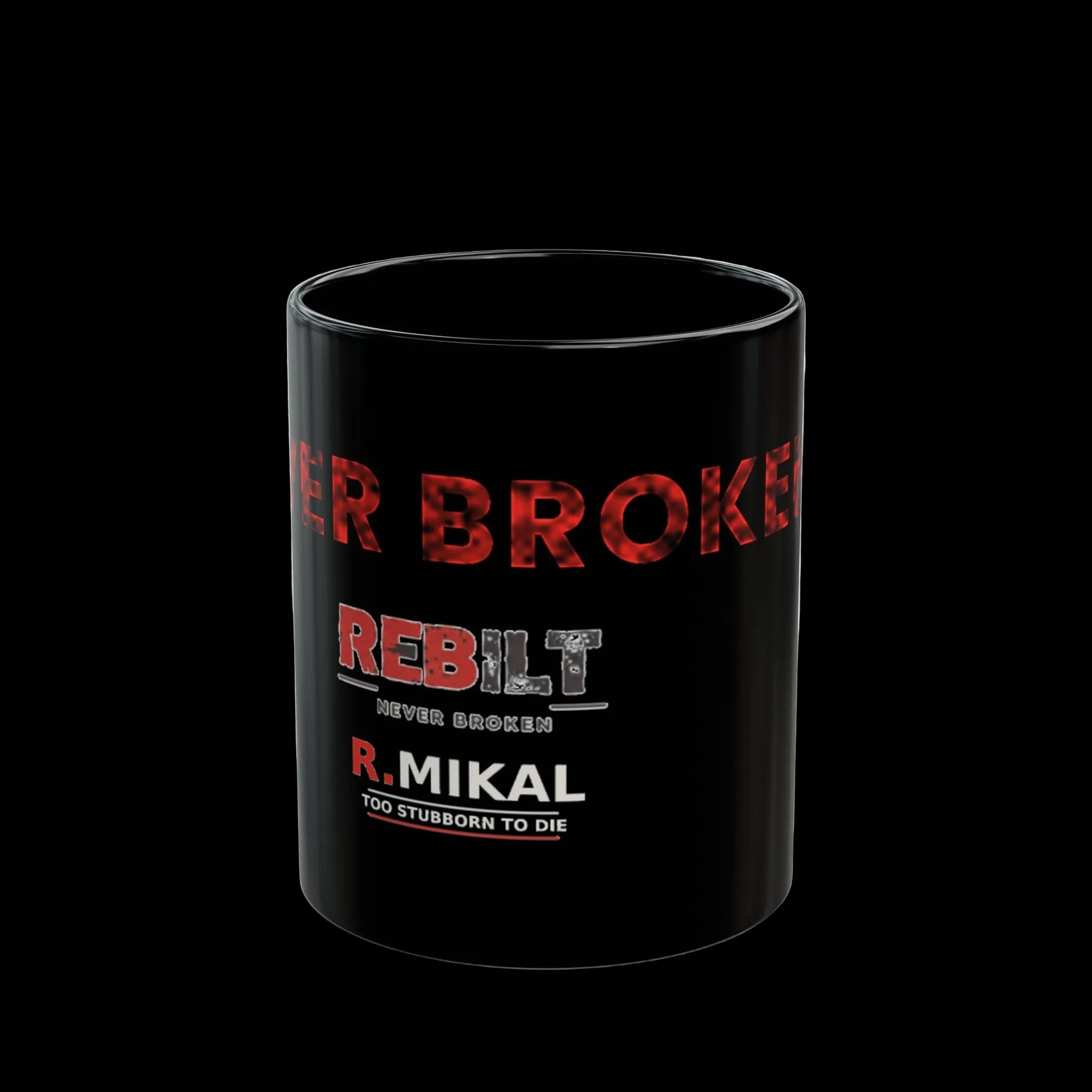 REBILT "Never Broken" Mug — 11oz Ceramic