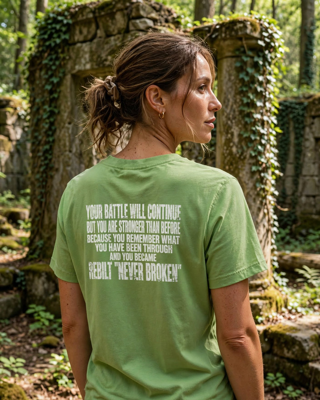 Back of the leaf green REBILT women&