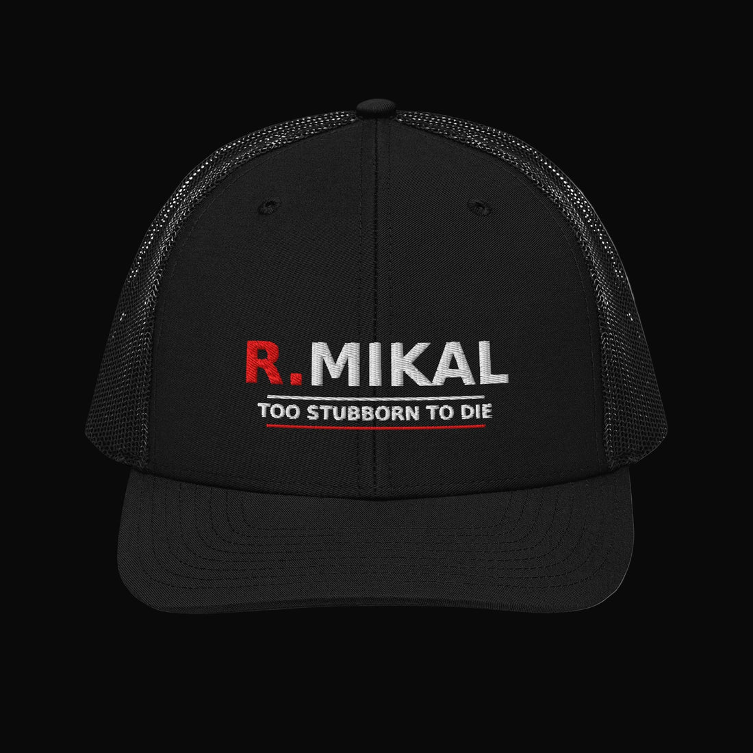 mockuToo Stubborn To Die trucker hat