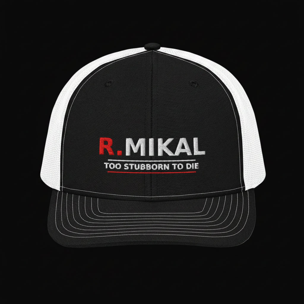 Too Stubborn To Die trucker hat